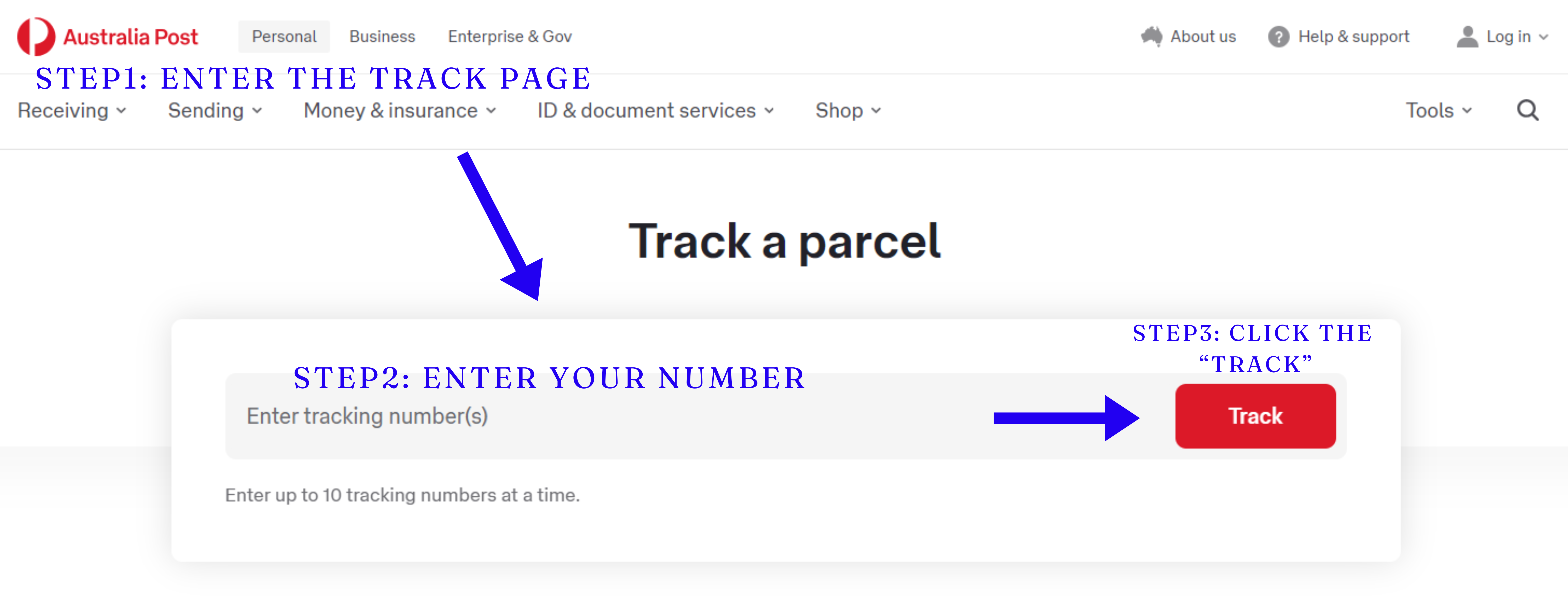 Australia Post Tracking. Learn how to find your tracking number on Australia Post. Enter your tracking number on the Australia Post official website.